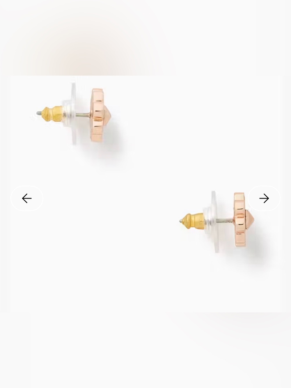 Kate Spade Rose Gold Spades & Studs Stud Earrings - Picture 11 of 15